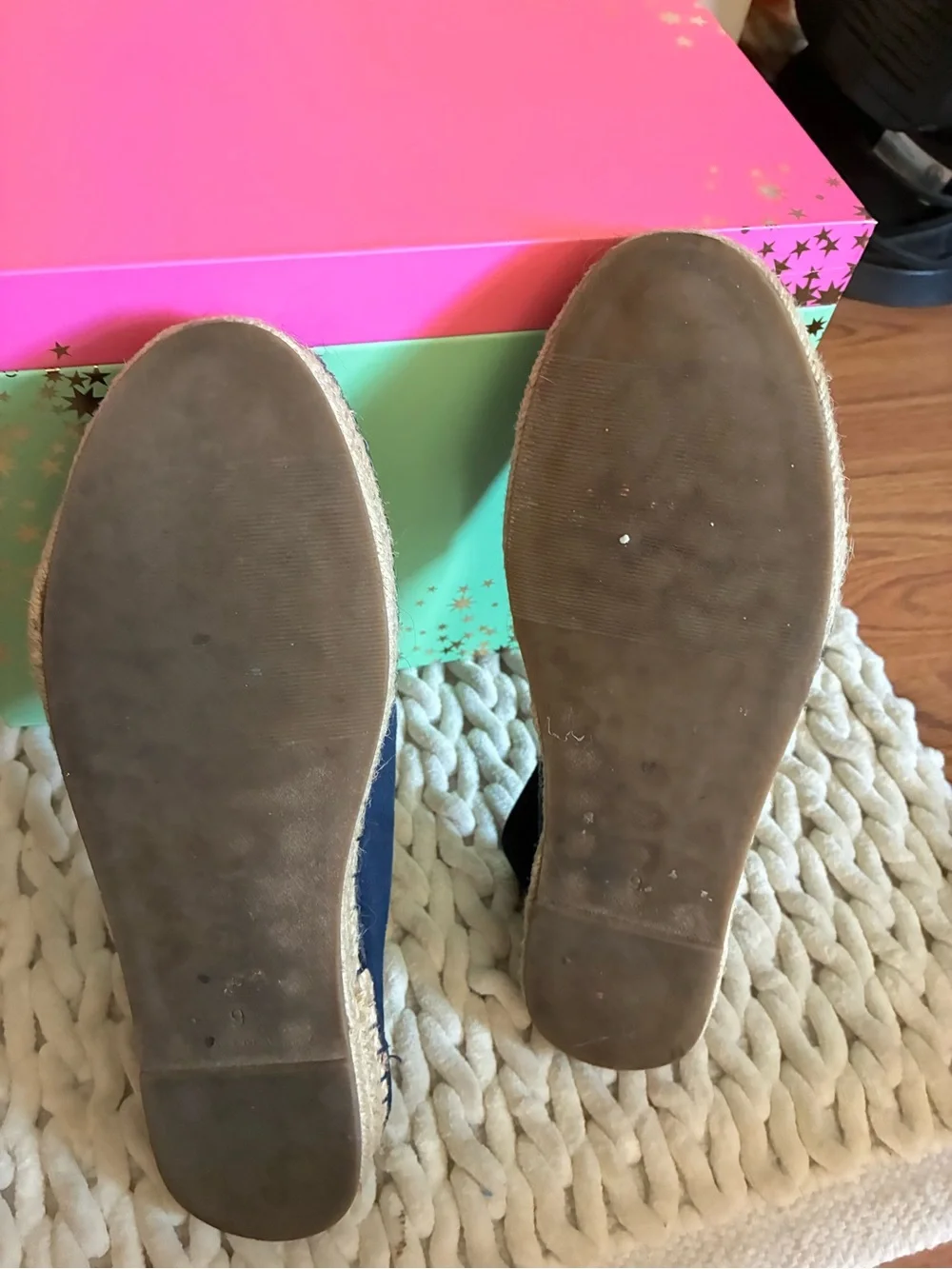 Women’s Navy Espadrille Slip-On Shoes - Casual Summer Comfort